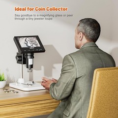 High-Definition Coin Microscope 1000x – LED Illumination & USB PC Compatibility