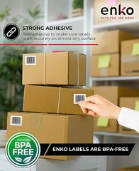 4×2 Direct Thermal Labels for Zebra LP 2844 GX ZP Models 750 Labels Per Roll