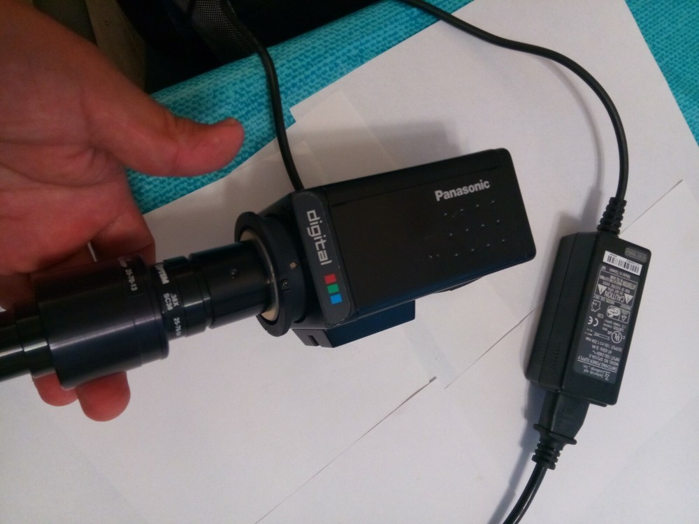 PANASONIC GP-KR222 WITH OPTEM CLAMP 25-70-13 AND OPTEM 38XSC38 25-70-54