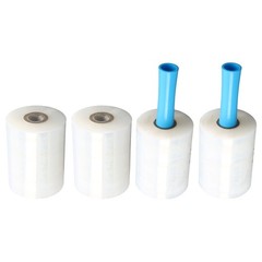 4 Rolls 5 Inch x 1000 FT Stretch Shrink Film Hand Wrap with 2 Swivel Handles