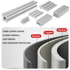4×2 5×2 6×2 6×3 10×2 10x3mm N35 Super Strong Neodymium Magnet Round NdfeB Powerf