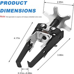 Overhead Valve Spring Compressor Tool, Adjustable Compressor Rustproof Valve Spr