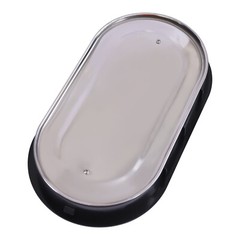 11.42*7.09*12.6in 2.11Gal Black Oval Insulated Beverage Dispenser W/ Thermometer