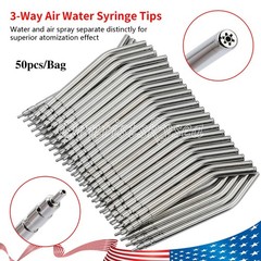 Dental 3 Way Air Water Syringe 2 Nozzles Triple Way Spray Handpiece USA