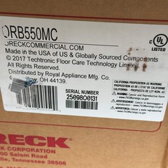 ORECK COMMERCIAL ORBITER HARD FLOOR CLEANER MACHINE GRAY/RED ORB550MC