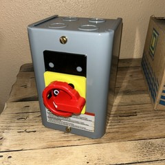 NIB, Square D, 20A Load Break Switch 600V, 9421AEQ3522, Type 1 Enclosure Ass’y