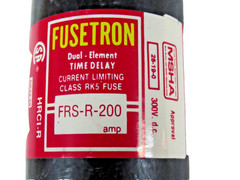 Fusetron FRS-R 200 Class RK5 Dual Element Fuse Time Delay 200A 600V (Qty 1)