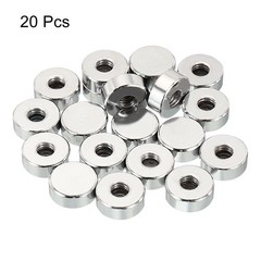 PATIKIL M6x1.0 Cap Nut, 20 Pack Acorn Nut Screw Cap Insert Bolt Cover Flat Fe…