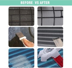 10 Pcs Air Conditioner Fin Comb Cleaner Kit AC Coil Cleaning Brush 5 Different F