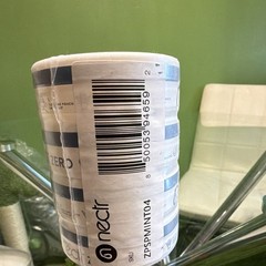 nectr ZERO Spearmint Pre-Printed Sealing Tape 2in x 450 yds White/Blue