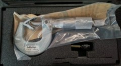 Mitutoyo Micrometer 114-161, 3 Flute, V-Anvil, 1-15mm, 0.01mm Grad., +/-0.004mm