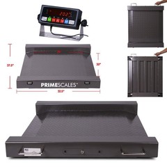 31″x31″ Platform Portable Floor Scale Drum Wheel Chair Scale 1000 lb x .2 lb