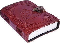 Multicolor Embossed Leather Journal – 5×7 Inch Handmade Notebook Artistic Cover