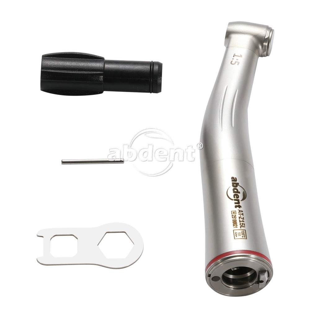 AbDent Electric Handpiece 1:5 LED Contra Angle Fiber Optic High Speed Standard