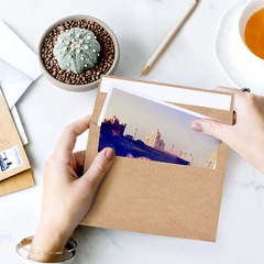 400 Kraft Invitation Envelopes 5×7 A7 for Wedding Cards 5.25″x7.25″ Self Seal