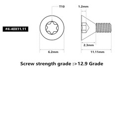 Screws Set 30Pcs for Red Dot Sight Optics and Mount Includes #4-40 in 6.35mm/…