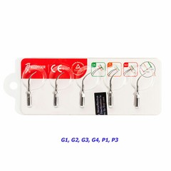 5PCS Original Woodpecker Dental Ultrasonic Scaler Tips Set G1, G2, G3, G4, P1,P3
