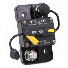 300 Amp Circuit Breaker 3/8″ Studs Manual Reset UL 12V-48V DC Waterproof IP67