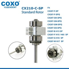 COXO Dental Fiber Optic High Speed Handpiece Air Turbine LED Coupling 6Hole