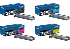 Brother TN229XXL Super High Yield Toner 4-Pack BK C M Y for MFC-L3780CDW