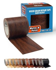 Wood Grain Repair Tape – Dark Walnut, 2.25 in x 15 ft 1-Pack – Wood Grain Col…