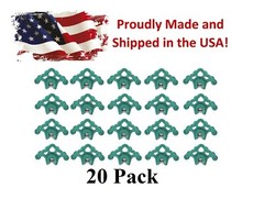 20 PLASTIC GREEN Roof Ice Guard Snow Guard Stops for Standing Seam Metal Roofing