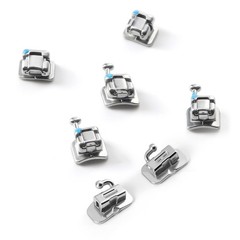 AZDENT Dental Orthodontic Brackets Brace Self-Ligating MBT/Roth.022 3-4-5 Hooks