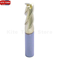 5Pcs 3/8″ 3 Flute 37° Helix Solid Carbide End Mill For Aluminum – ZrN Coated