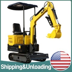 Mini Excavator 1 Ton 13.5hp Mini Digger Crawler Track Gas EPA Engine USA Stock