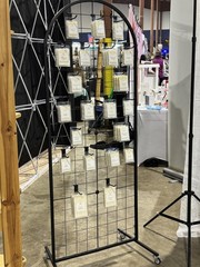 Display Grid Rack 5.2 ft Panel Detachable Stand Craft Art Gridwall Retail Tower