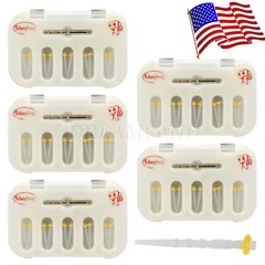 5 x Resina de poste de fibra dental Vidrio de rosca de alta intensidad+ Drill