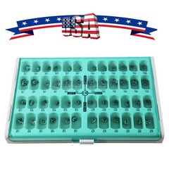 48 Sizes Dental Kids Primary Molar Crowns Stainless Steel Pediatric Crown Kit