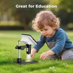 4.3 Inch LCD Digital Coin Microscope, 1000X USB Magnifier with 8 Adjustable L…