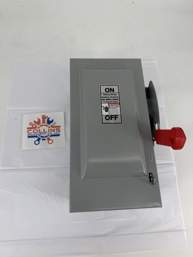 Siemens HF361 Fusible Heavy Duty Safety Switch, 30A, 600V, 250VDC, Type 1, 20HP