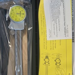 Mitutoyo Dial Caliper 0-150mm 0.01mm Grad 0.02mm Accuracy Yellow 505-732