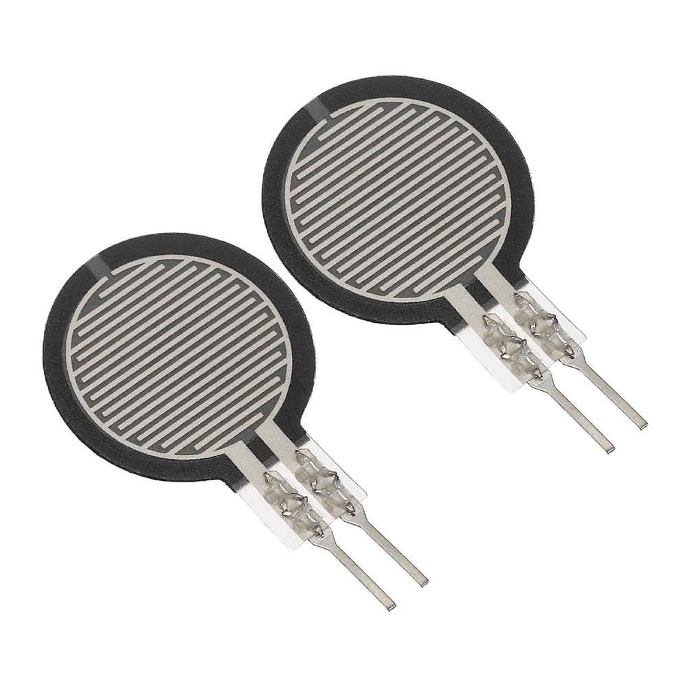 2 Pcs FSR402-ST Thin Film Pressure Sensor, 100g-10Kg, Dia. 14.7mm / 0.58in