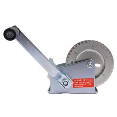 1400LB Steel Horizontal Pulling Hand Winch w/Ratchet Galvanized For Boat Trailer
