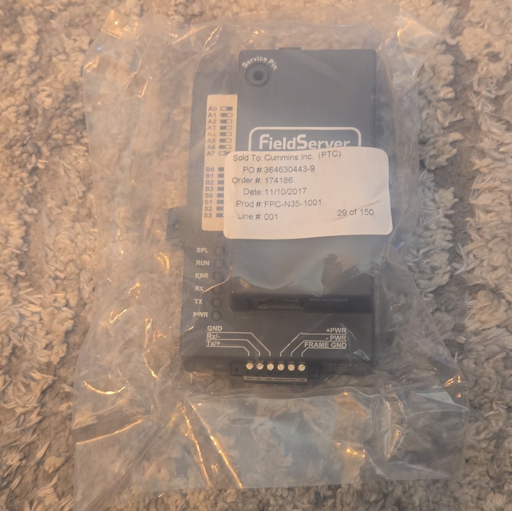 SMC FIELDSERVER FPC-N35-1001 SERIAL ETHERNET PROTONODE New