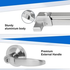 Panic Bar for Exit Door Commercial Emergency Push Bar Lock Stainless Steel