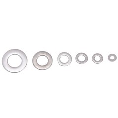 660pcs 304 SS Flat Washers Assortment Set 6 Sizes M3 M4 M5 M6 M8 M10