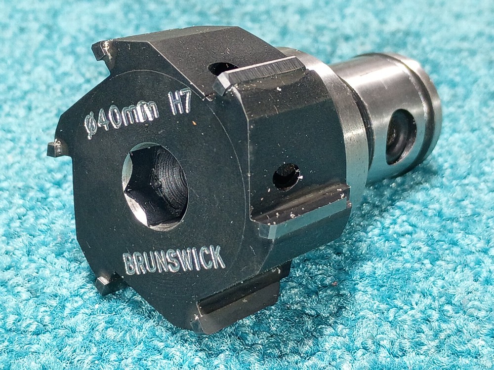 Brunswick 40mm H7 HSS Reamer Head Ø40mm, 20mm Shank