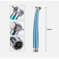 Dental High Speed Handpiece NSK Style Air Turbine 2/4 Hole Push Button Light Blu