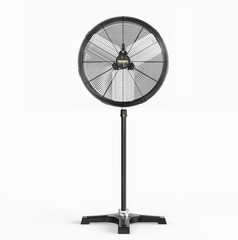 20″ Industrial Pedestal Fan 5000CFM 3-Speed Oscillating Fan w/ Adjustable Height