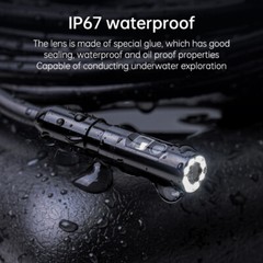 4.3Inch 1080P Dual Lens Endoscope IP67 Waterproof 8LED Portable Detection Camera