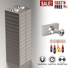 10~100Pc Strong Magnets Countersunk Ring 20x10x4mm Rare Earth Neodymium 4mm Hole