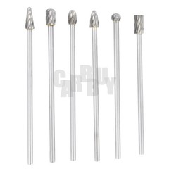 6pcs 10mm Rotary Aluminum Cut Burr 6mm 1/4″ Shank 150mm Long Reach Carbide Burs
