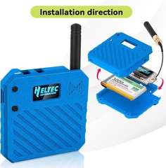 Heltec ESP32 LoRa V3 Development Board+915MHz Antennas +Battery+Meshtastic Case