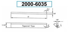 P3 1/8 X 11/16 X 5″ HIGH SPEED STEEL PARALLEL TYPE CUT-OFF BLADE (2000-6035)