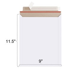 Rigid Photo Mailers 300gsm Cardboard Self Seal with Easy Open Tear Strip 100-400