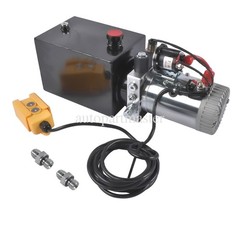 Hydraulic Power Unit 6 Quart Single Acting Dump Trailer Pump 3200PSI 2.0 GPM 12V